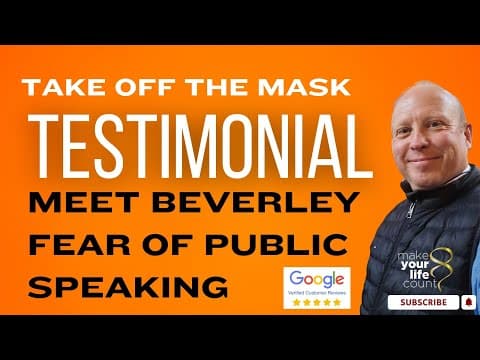 Meet former journalist Beverley - Speaker Anxiety